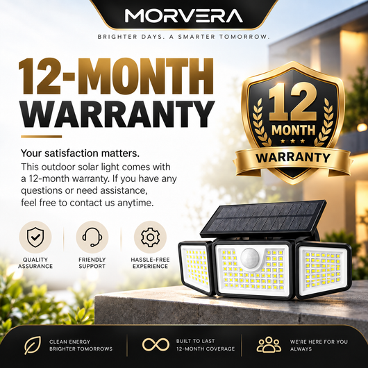 Morvera Solar Outdoor Security Spotlights