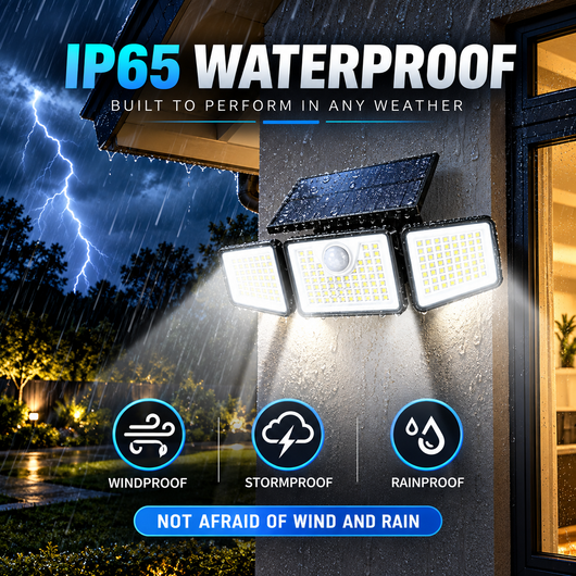 Morvera Solar Outdoor Security Spotlights