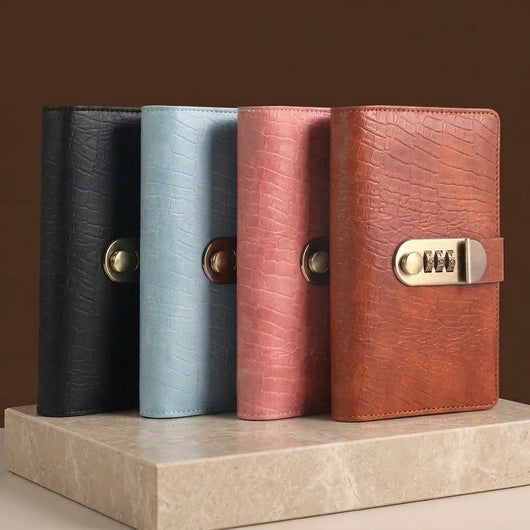 A6 Locking Currency Collector Book