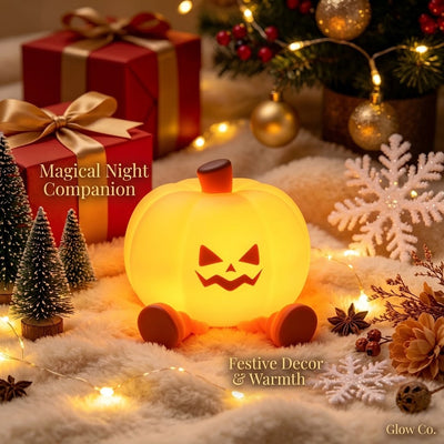 Cute LED Pumpkin Lamp - Halloween Theme