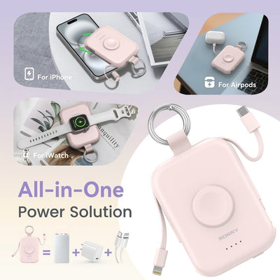 Morvera 3-in-1 Keychain Power Bank
