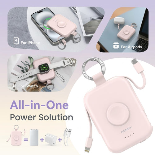 Morvera 3-in-1 Keychain Power Bank