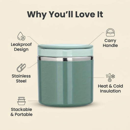 Stainless Steel Lunch Box with Handle