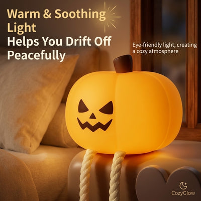 Cute LED Pumpkin Lamp - Halloween Theme