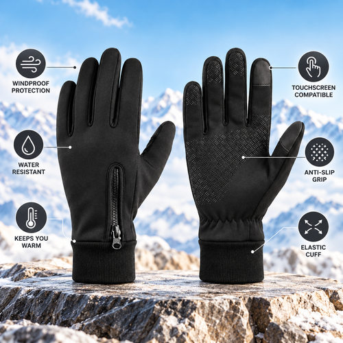 Winter Thermal Gloves - Waterproof & Touchscreen Design
