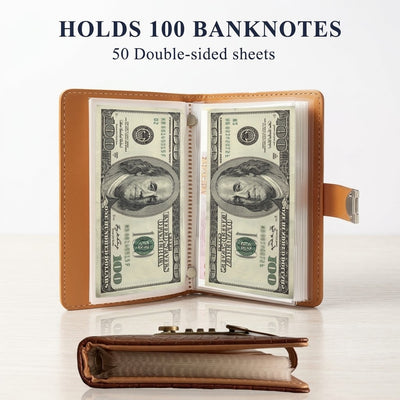 A6 Locking Currency Collector Book