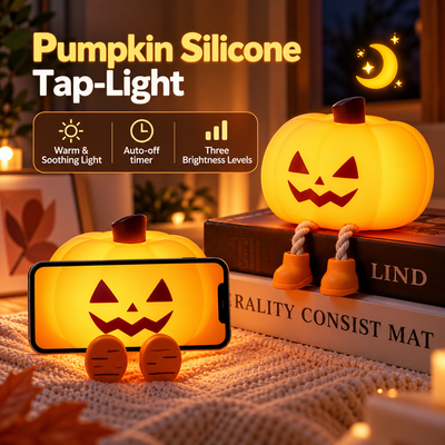 Cute LED Pumpkin Lamp - Halloween Theme