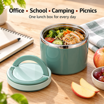Stainless Steel Lunch Box with Handle