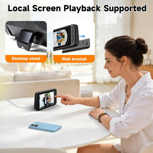 Wireless 1080P Video Doorbell with 4.3" Monitor