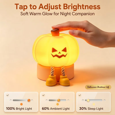 Cute LED Pumpkin Lamp - Halloween Theme