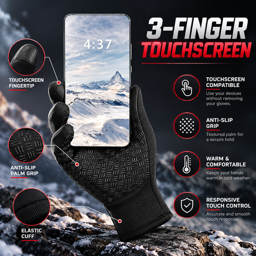 Winter Thermal Gloves - Waterproof & Touchscreen Design