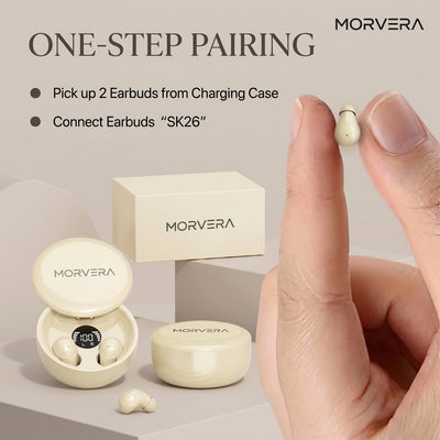 Morvera Mini Invisible Headphones Bluetooth 5.4