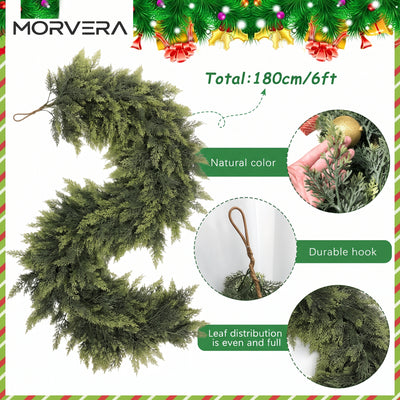 Real Touch Artificial Cedar Christmas Garlands