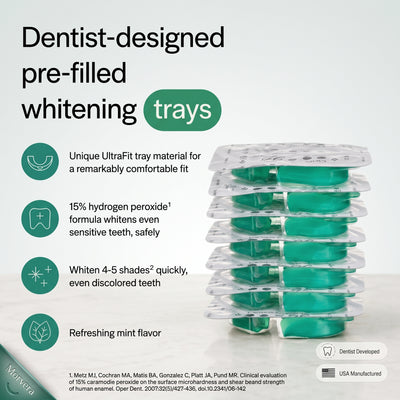 MORVERA 15% Hydrogen Peroxide Teeth Whitening Kit