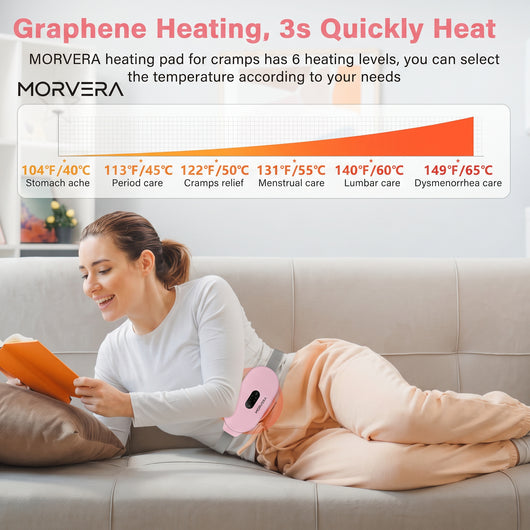 Portable Cordless Period Cramp Heating Massager