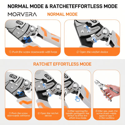 Heavy-Duty Self-Locking Ratchet Grip Pliers