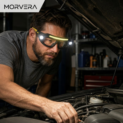 Rechargeable COB LED Headlamp Glasses