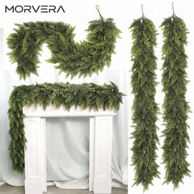 Real Touch Artificial Cedar Christmas Garlands