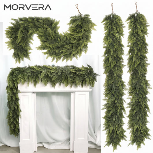 Real Touch Artificial Cedar Christmas Garlands