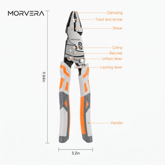 Heavy-Duty Self-Locking Ratchet Grip Pliers