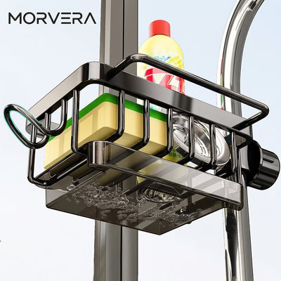 Stainless Steel Over Faucet Sink Organizer Rack