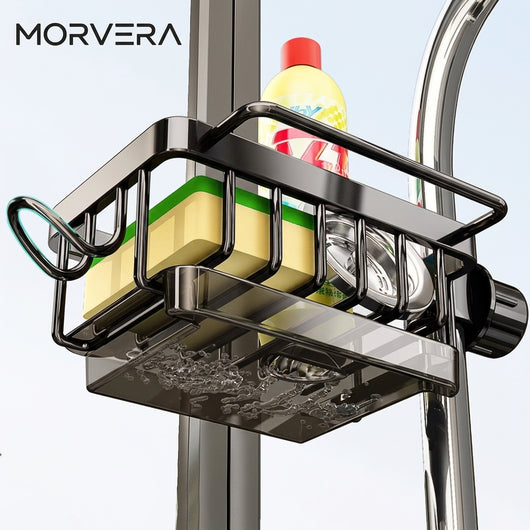 Stainless Steel Over Faucet Sink Organizer Rack