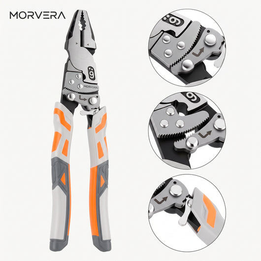 Heavy-Duty Self-Locking Ratchet Grip Pliers