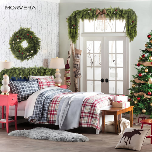 Real Touch Artificial Cedar Christmas Garlands