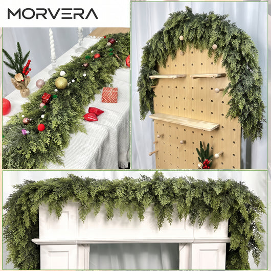 Real Touch Artificial Cedar Christmas Garlands