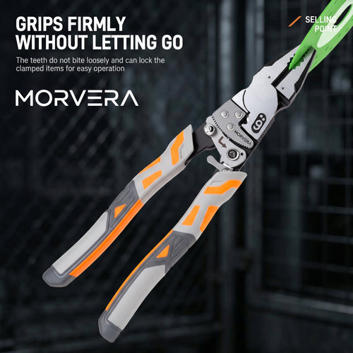 Heavy-Duty Self-Locking Ratchet Grip Pliers