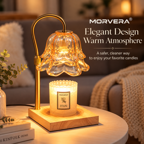 Lily Flower Adjustable Candle Warmer Lamp