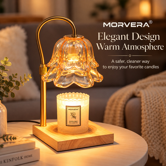 Lily Flower Adjustable Candle Warmer Lamp
