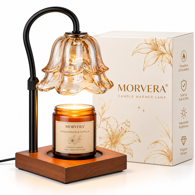 Lily Flower Adjustable Candle Warmer Lamp