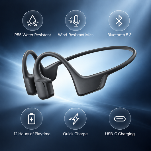 Morvera Pro 2 Bone Conduction Sports Headphones