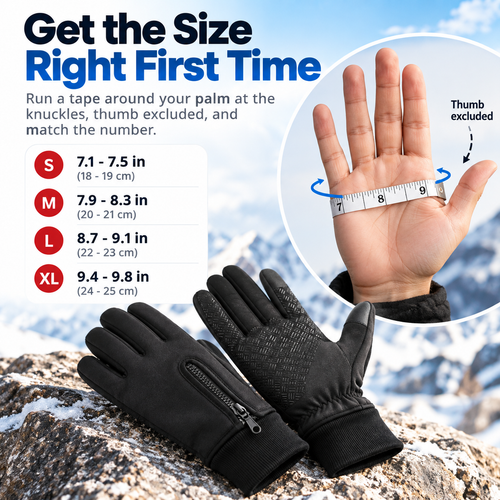 Winter Thermal Gloves - Waterproof & Touchscreen Design