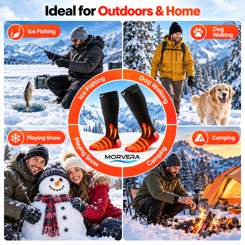 Morvera Heated Socks for All Ages