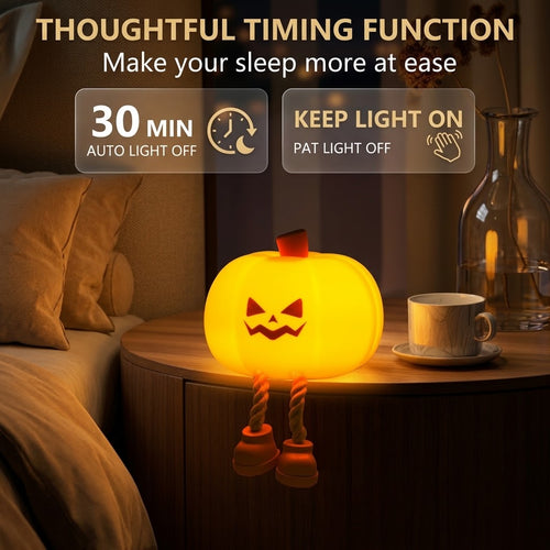Cute LED Pumpkin Lamp - Halloween Theme