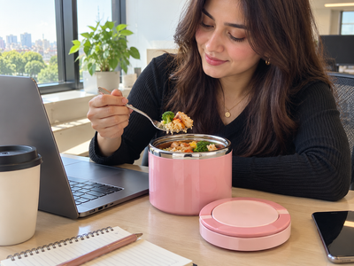 Stainless Steel Lunch Box with Handle