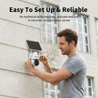 Morvera Solar Powered 4G Outdoor Security Camera