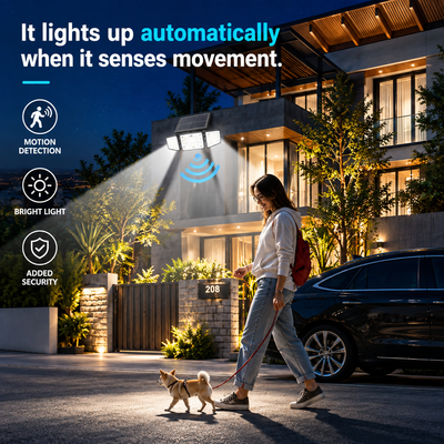 Morvera Solar Outdoor Security Spotlights