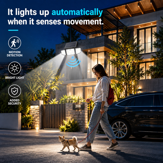 Morvera Solar Outdoor Security Spotlights